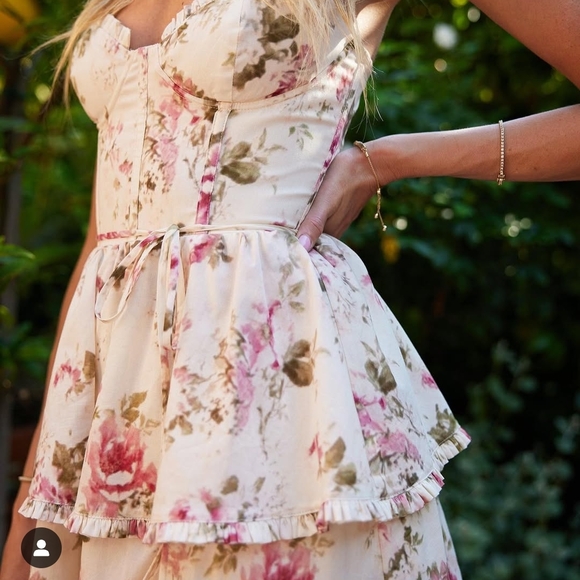 V. Chapman Margherita Dress in English Rose - Picture 4 of 5